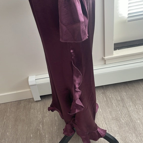 Free People Chasing Love Ruffle Satin - size XS - Picture 9 of 15